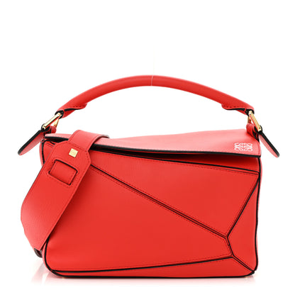 Loewe Calfskin Small Puzzle Bag Scarlet 1 of 12