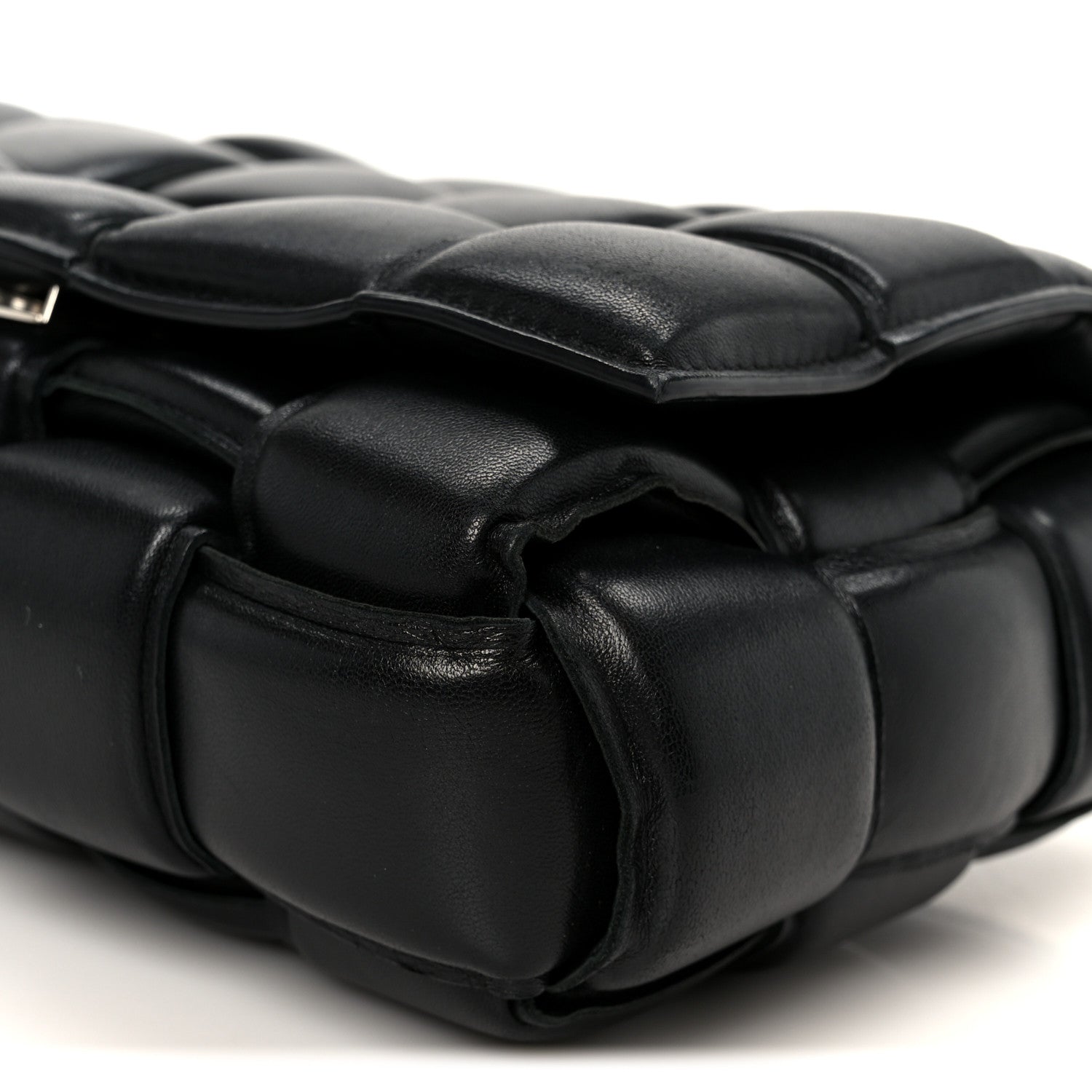 Bottega Veneta Nappa Maxi Intreccio Padded Cassette Crossbody Bag Black 13 of 14