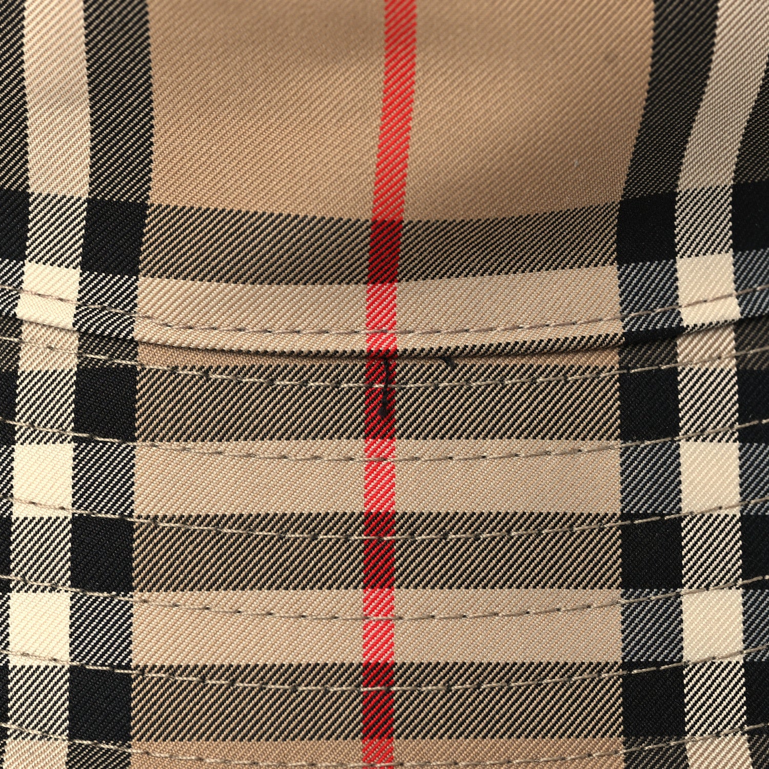 Burberry Technical Cotton Vintage Check Bucket Hat M Archive Beige 9 of 9