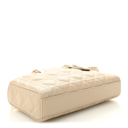 Christian Dior Lambskin Cannage Medium Lady D-Joy Sand 4 of 10