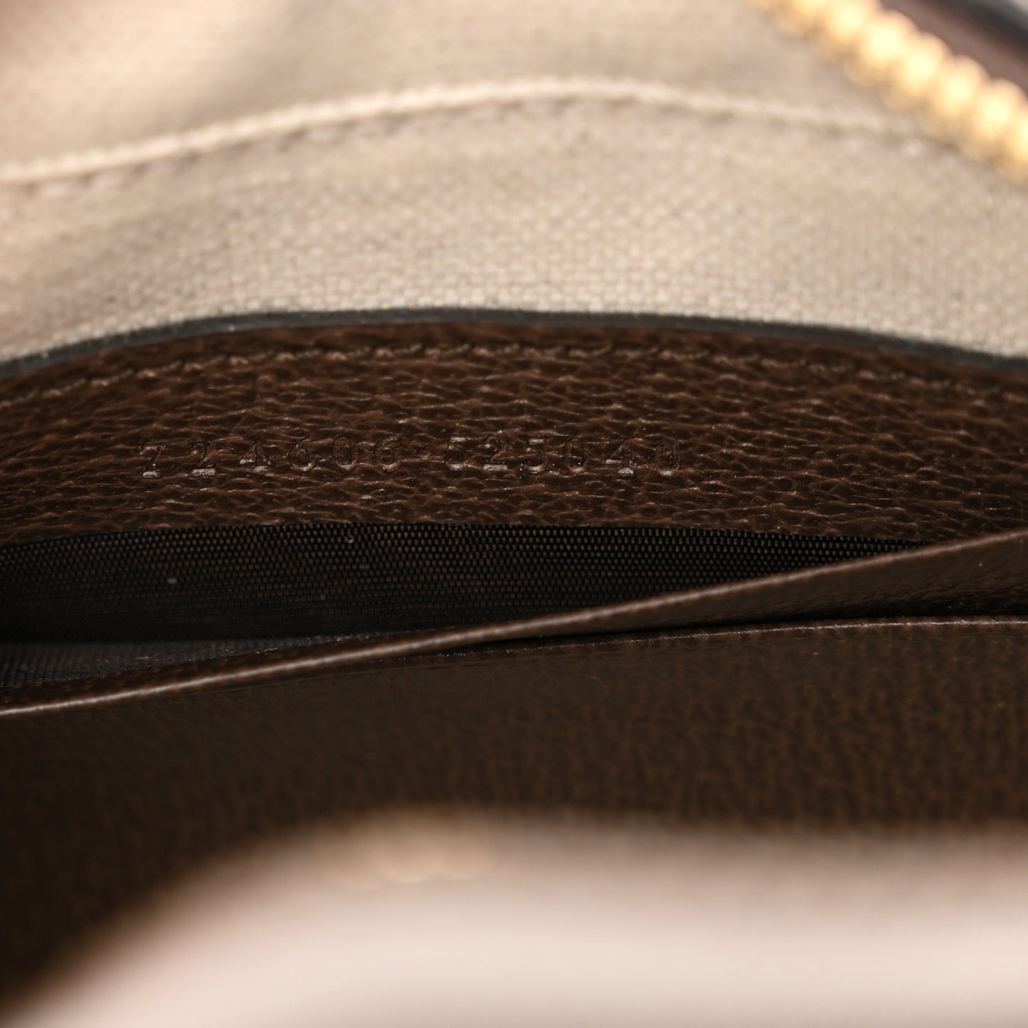 GG Supreme Monogram Textured Dollar Calfskin Web Mini Ophidia Top Handle Bowler Bag Beige Ebony New Acero