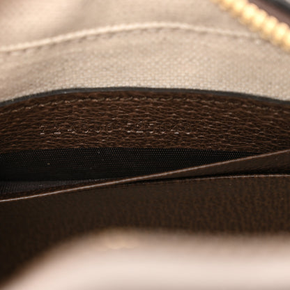 Gucci GG Supreme Monogram Textured Dollar Calfskin Web Mini Ophidia Top Handle Bowler Bag Beige Ebony New Acero 7 of 11