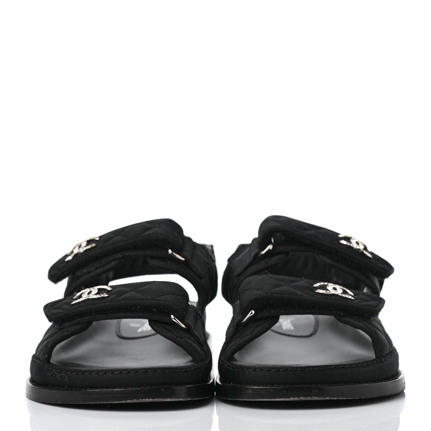 Fabric Velcro Dad Sandals 40 Black