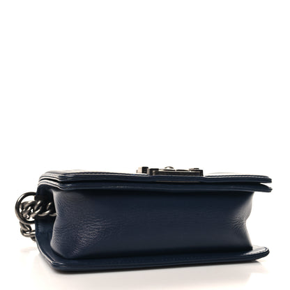 Chanel Calfskin Ombre Faded Quilted Small Boy Flap Blue 4 of 11