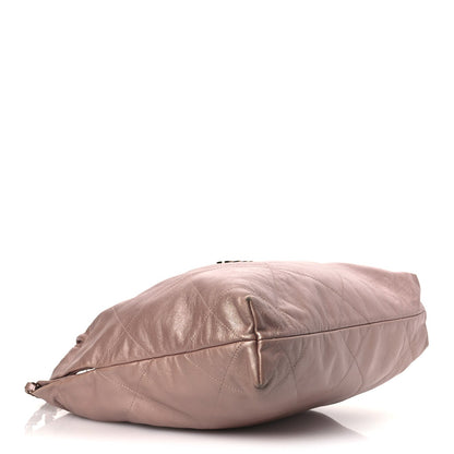 Chanel Metallic Calfskin Quilted Small Chanel 22 Pink 5 of 12