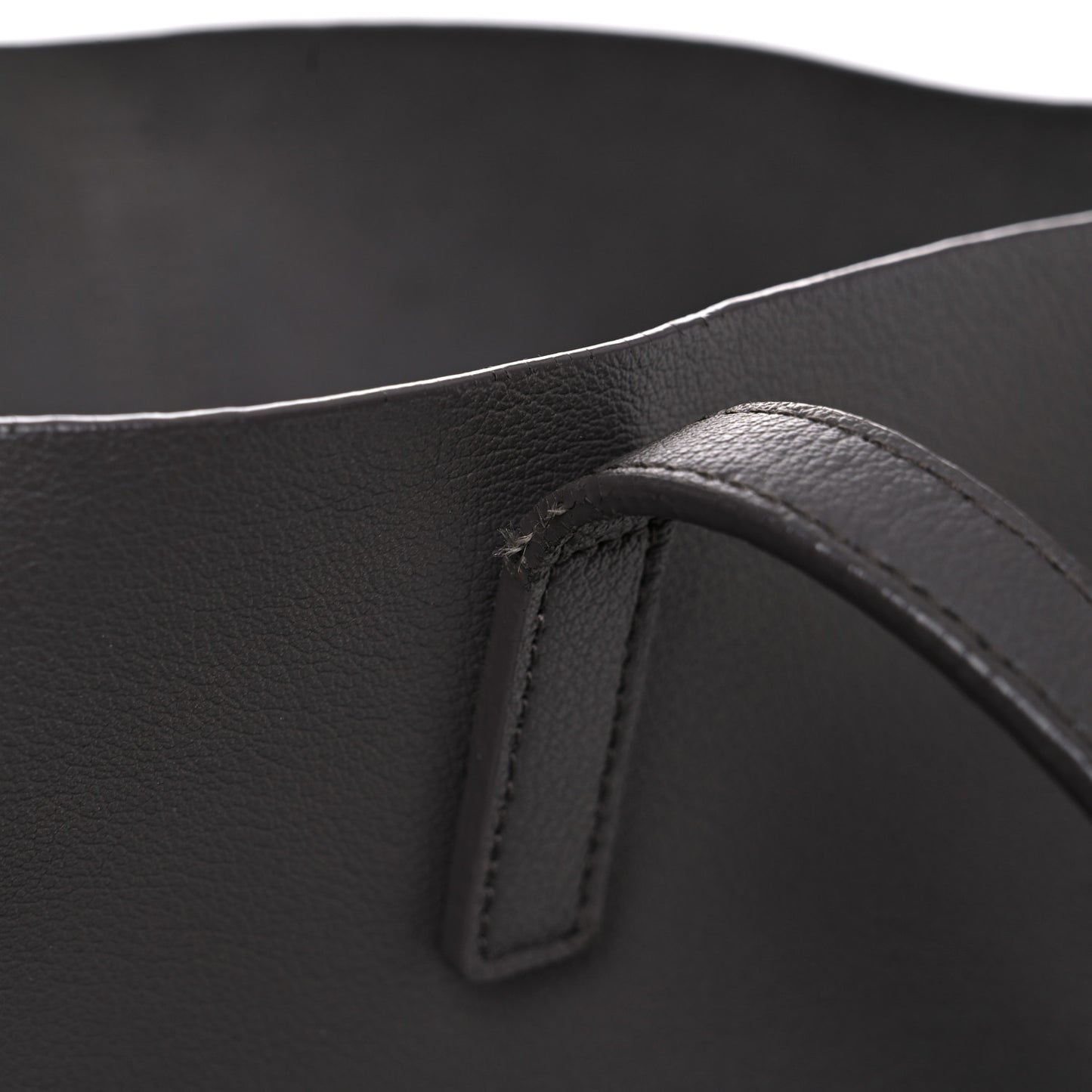 Calfskin Large Shopping Tote Dark Grey