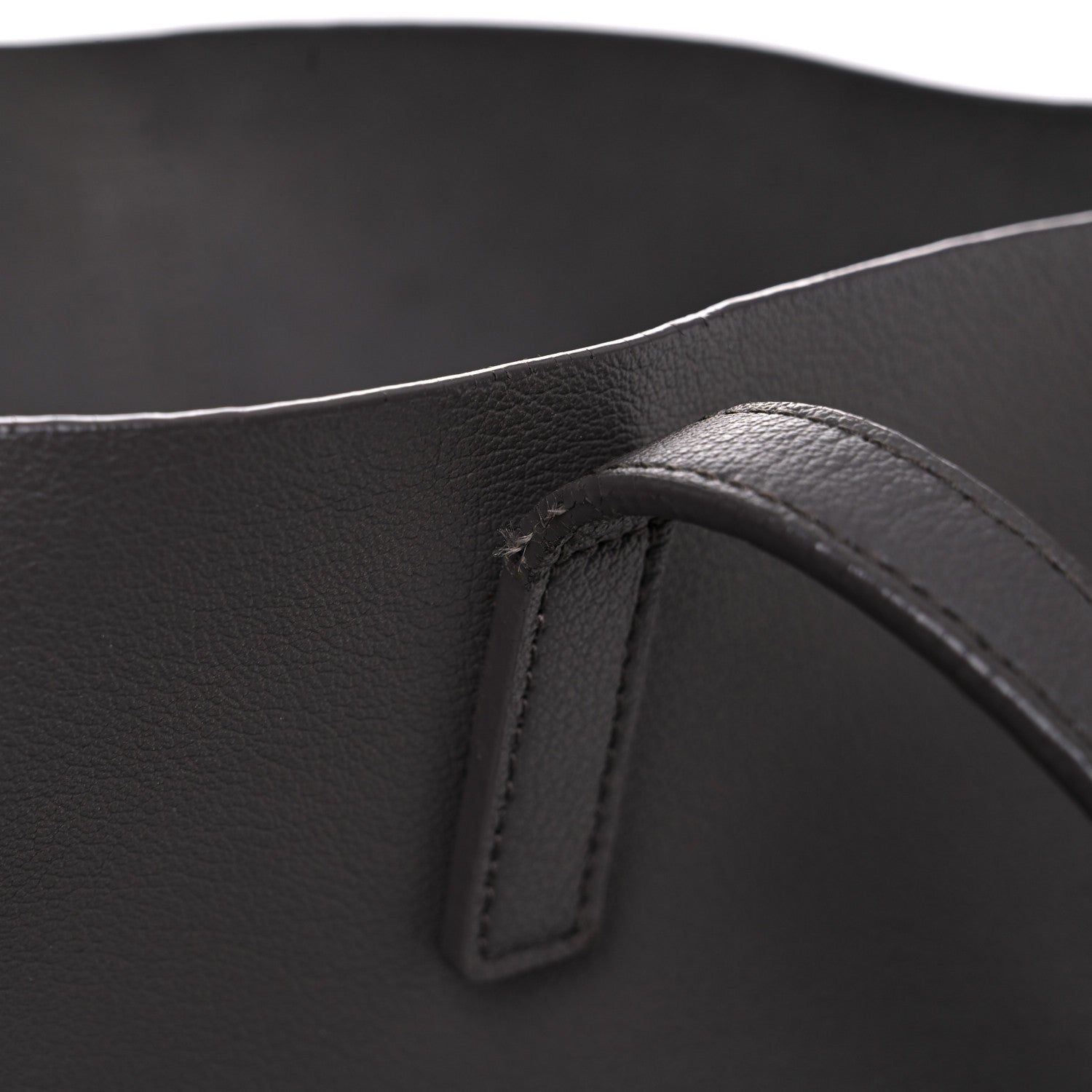 Saint Laurent Calfskin Large Shopping Tote Dark Grey 22 of 27