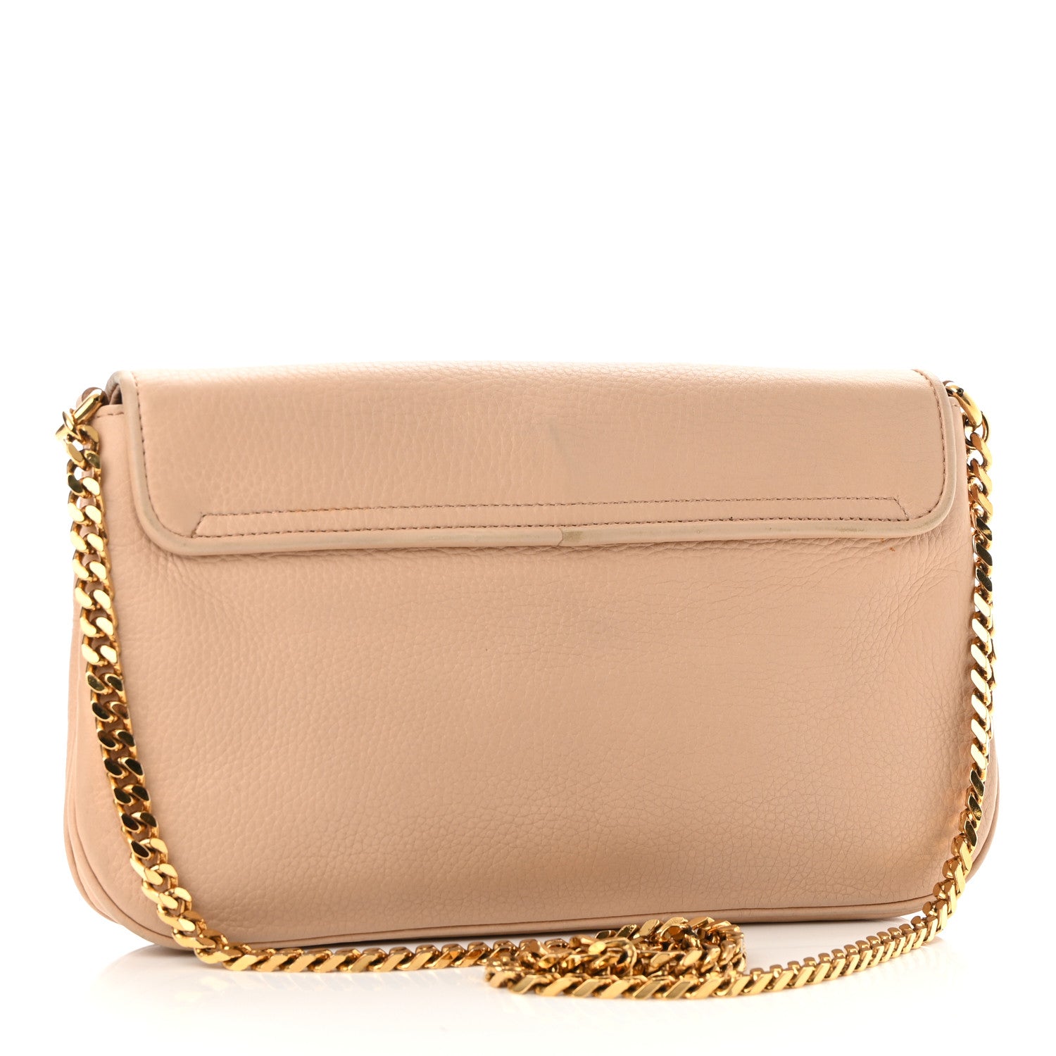 Gucci Calfskin Medium 1973 Chain Shoulder Bag Camelia 2 of 12