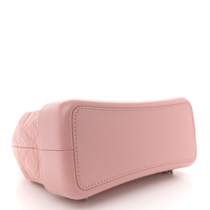 Chanel Aged Calfskin Quilted Gabrielle Backpack Light Pink 4 of 10