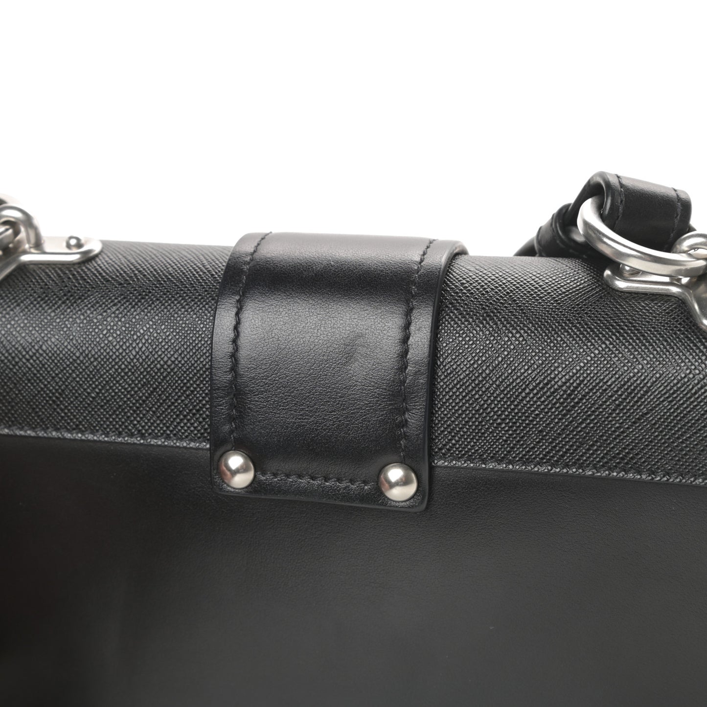 City Calf Saffiano Cahier Bag Black