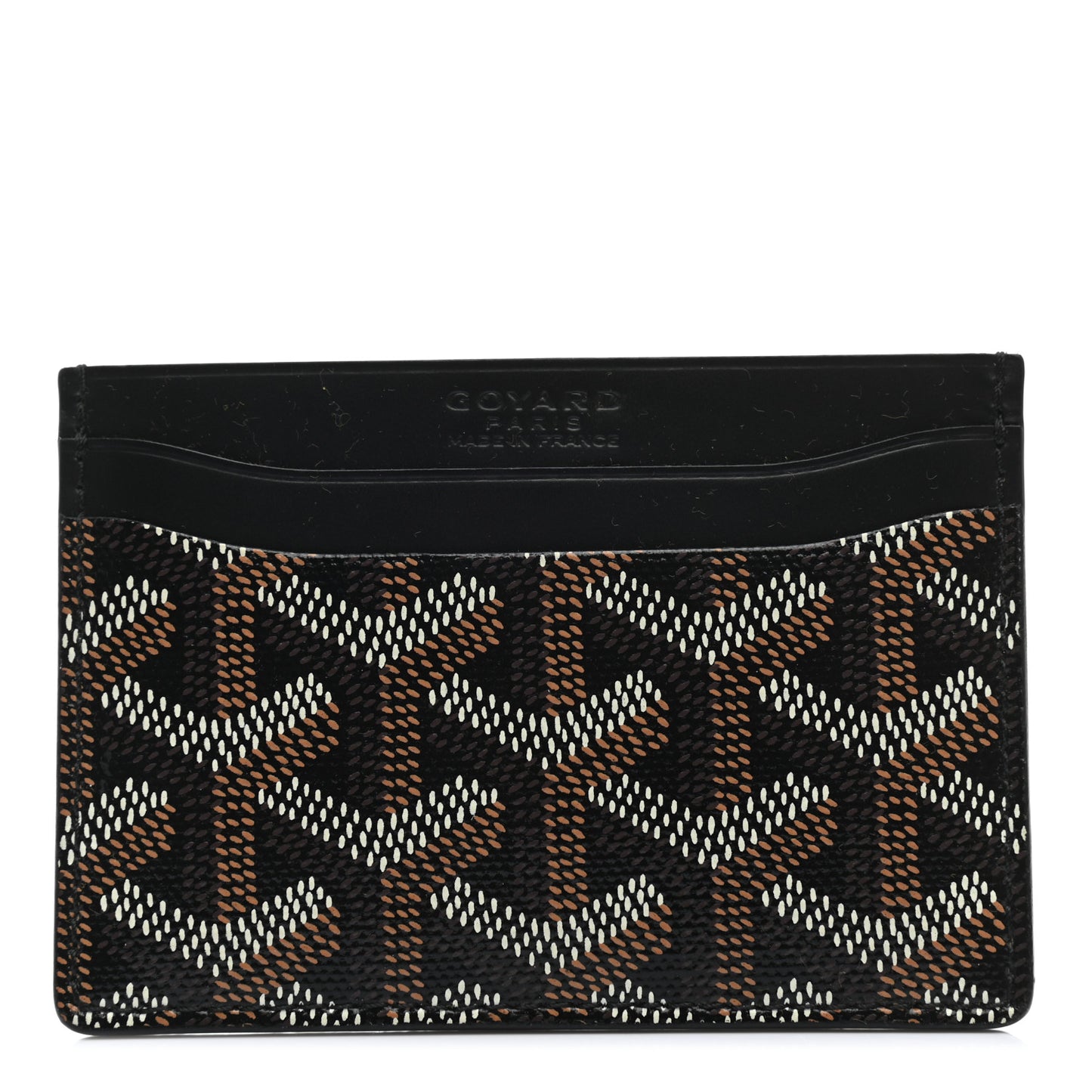 Goyardine Saint Sulpice Card Holder Black