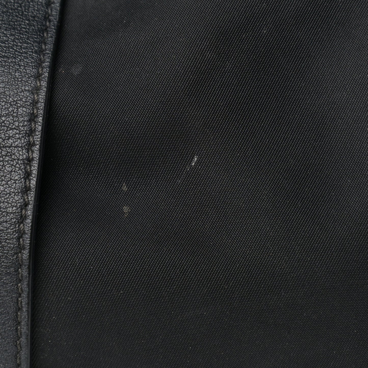Tessuto Nylon Soft Calfskin Shopping Satchel Black