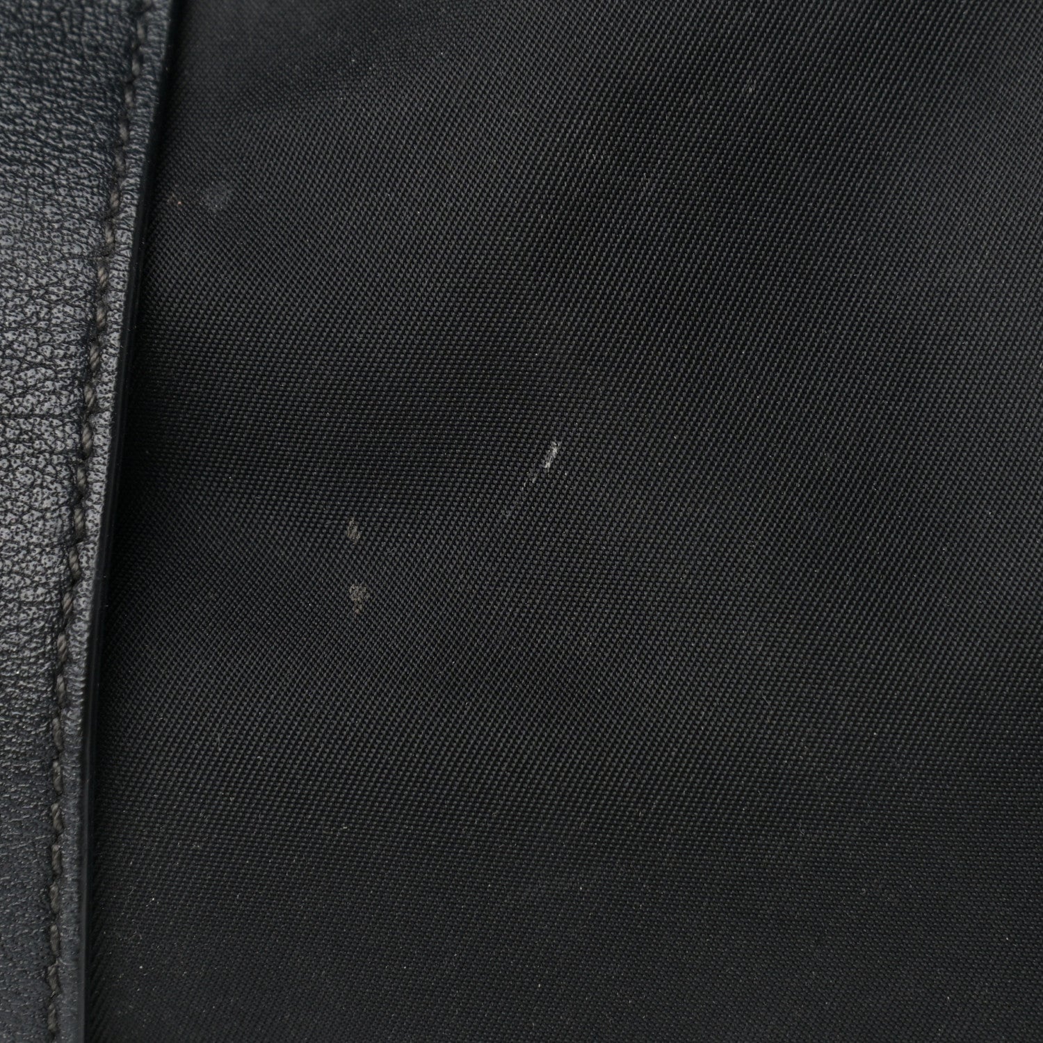 Prada Tessuto Nylon Soft Calfskin Shopping Satchel Black 9 of 15