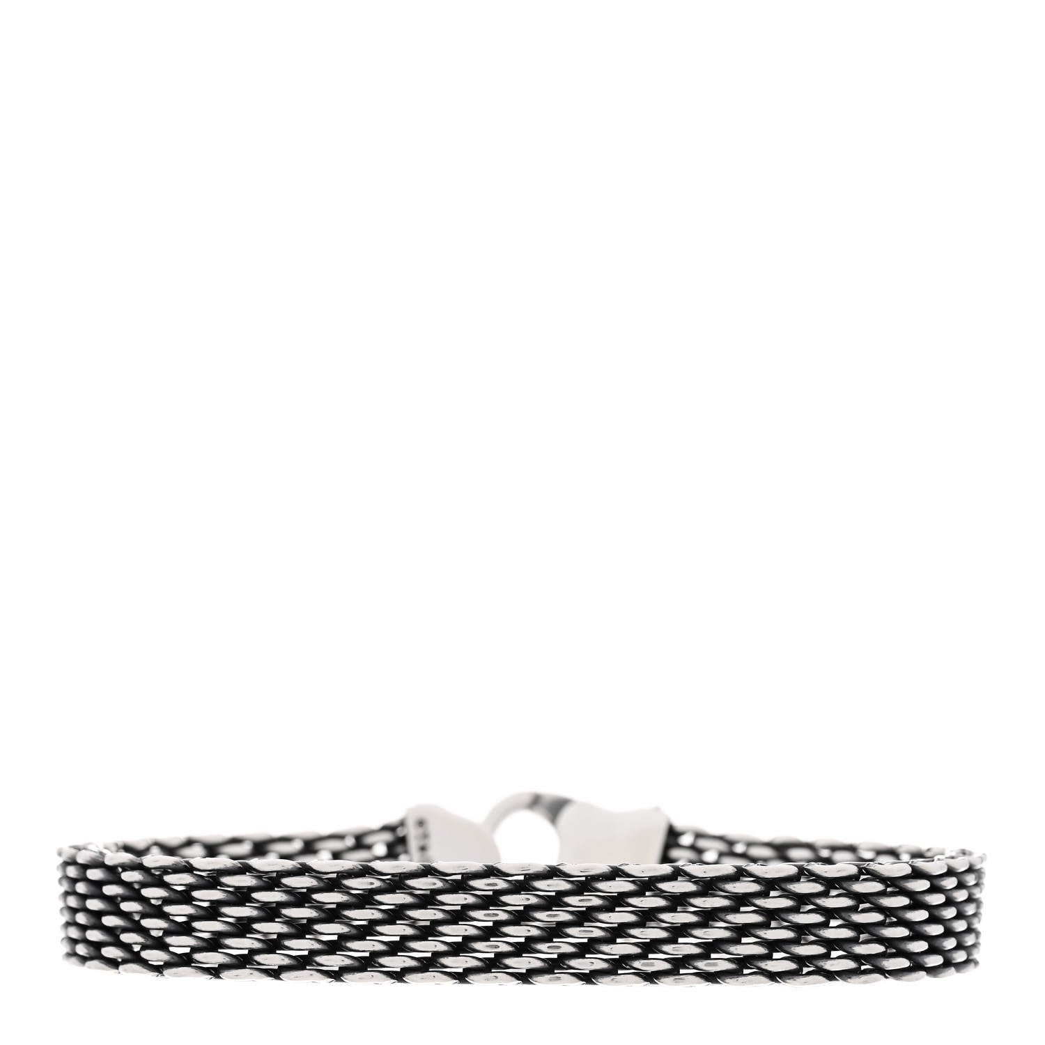 Tiffany Sterling Silver 9.5mm Somerset Mesh Bracelet 1 of 3