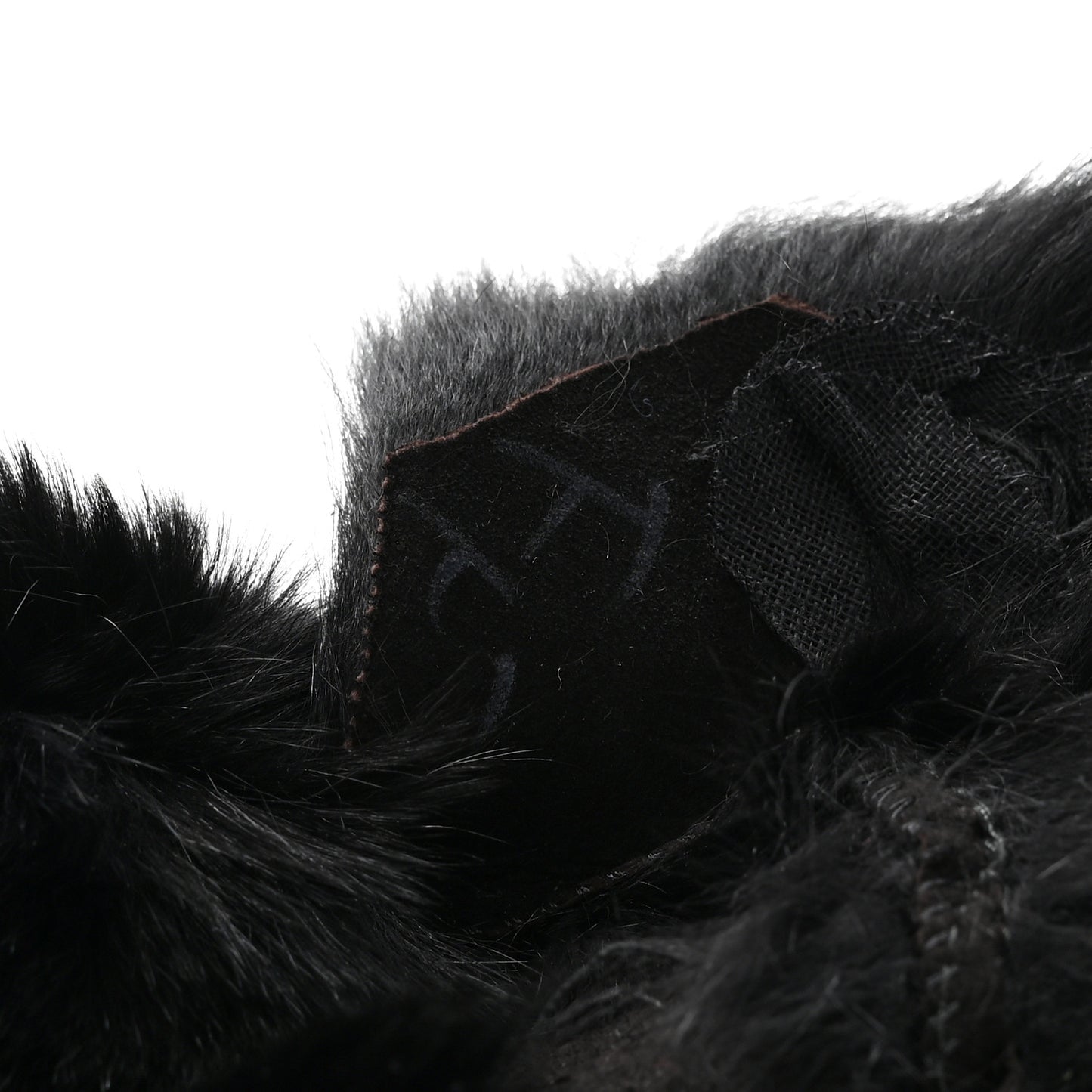 Orylag Rabbit Fur Scarf Black