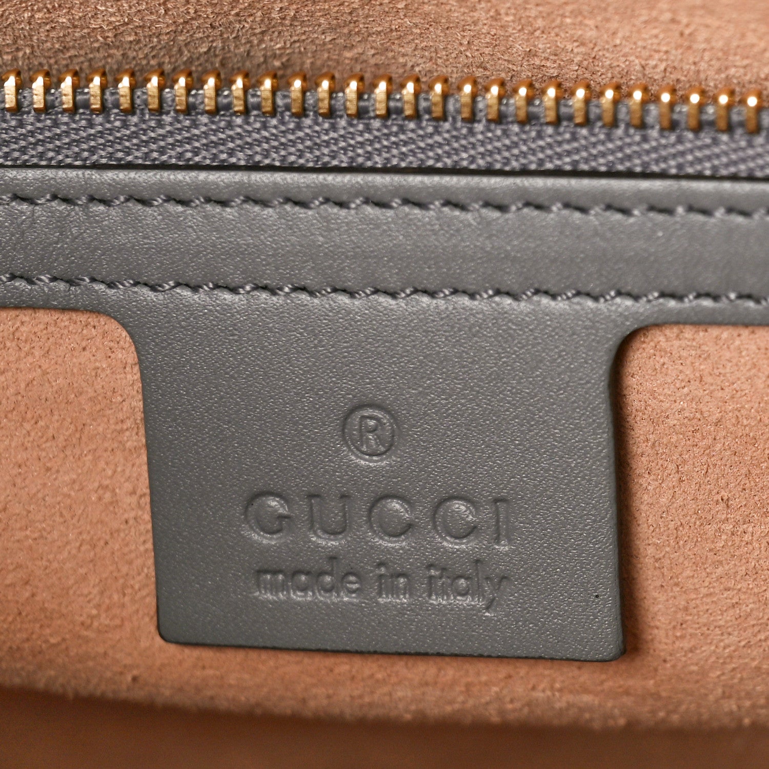 Gucci Guccissima Linea A Foldover Tote Storm Grey 6 of 9