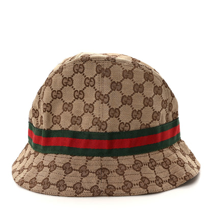 Gucci Monogram Web Bucket Hat M Brown 5 of 7