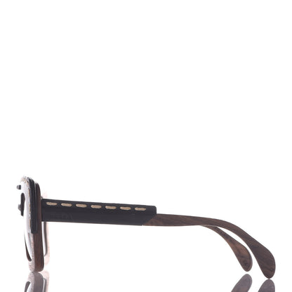 Prada Wooden Sunglasses SPR 26R Nut Canaletto 2 of 11
