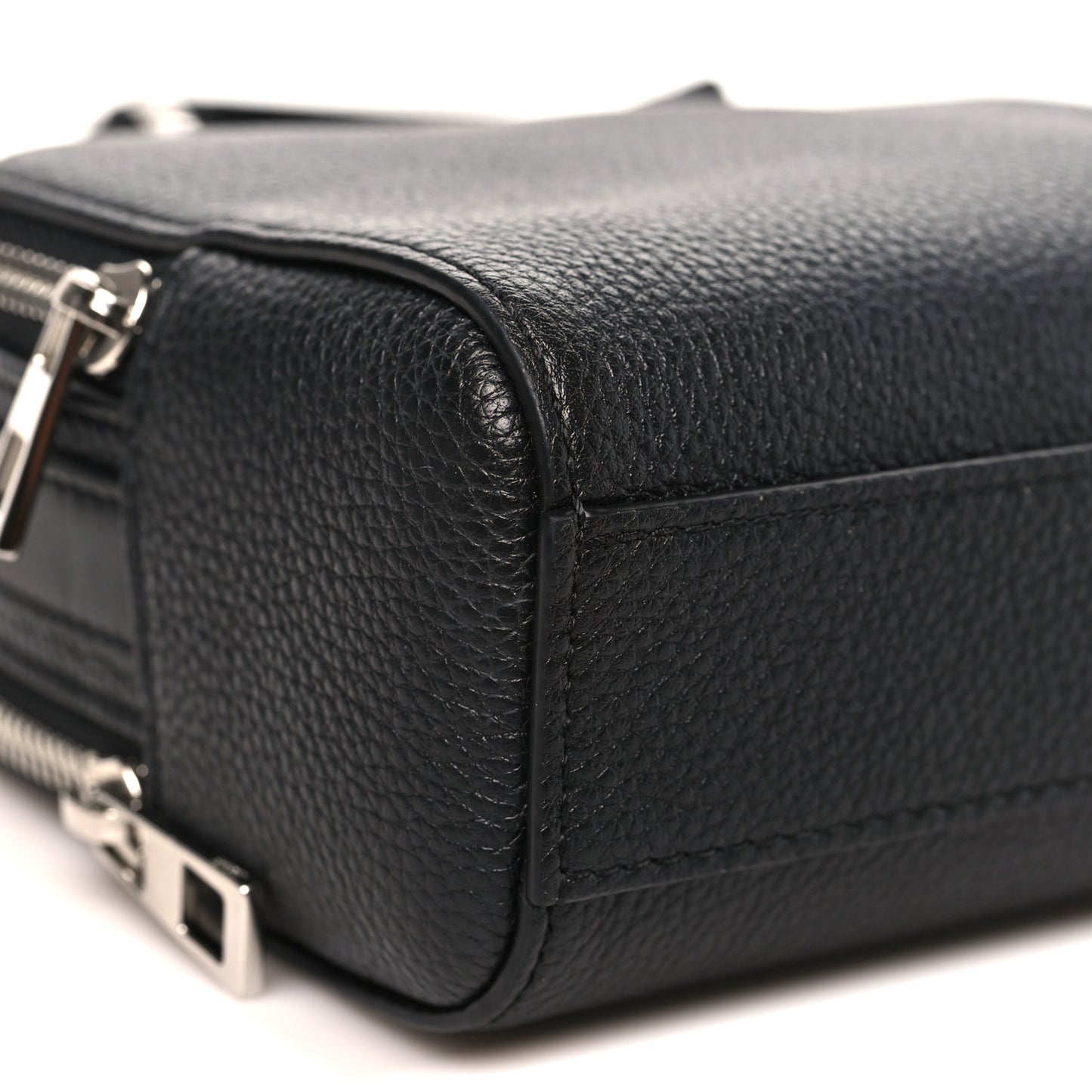 Soft Grained Calfskin Mini Camera Bag Black