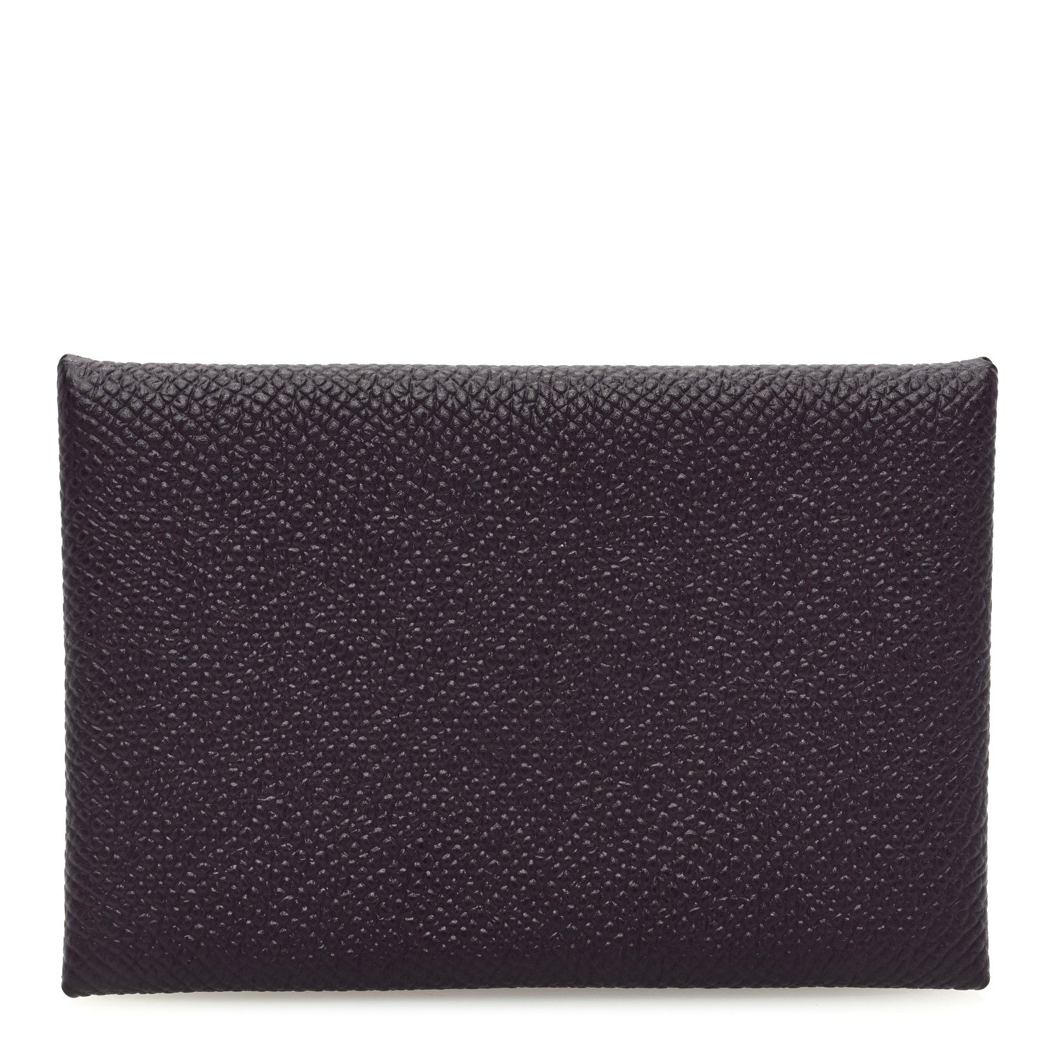 Hermes Epsom Calvi Card Case Raisin 1 of 7