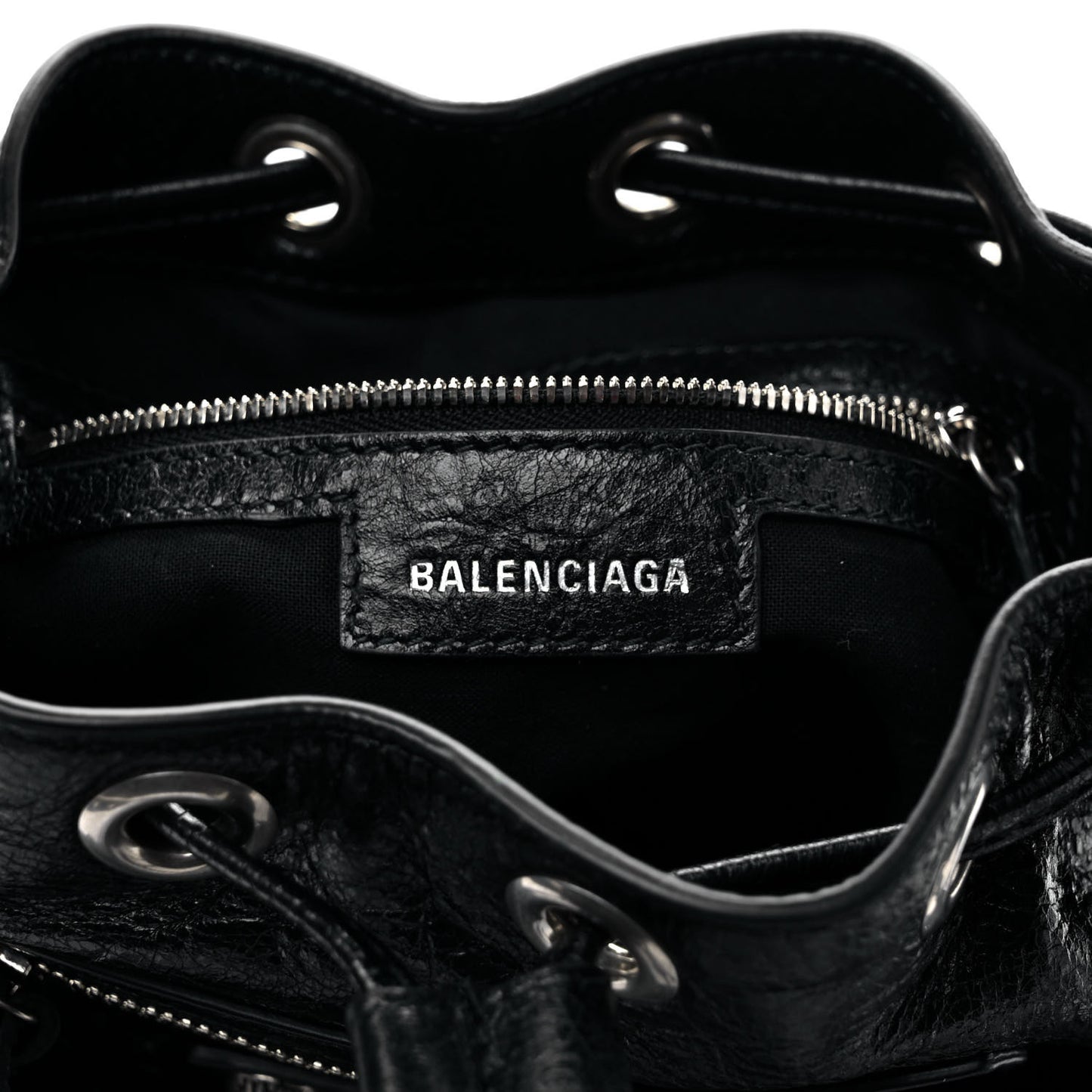 Agneau Arena Le Cagole Bucket Bag XS Black