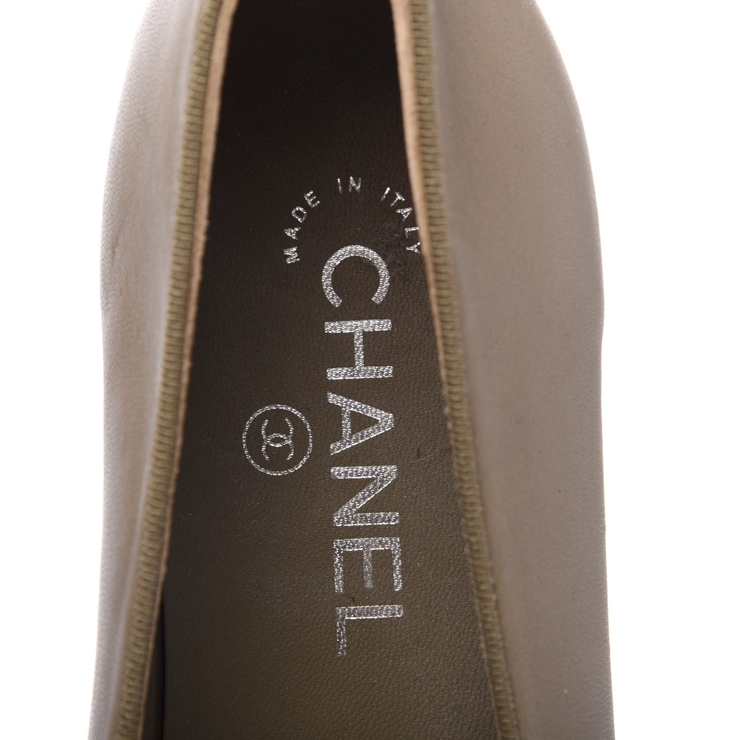 Lambskin Cap Toe CC Ballerina Flats 39 Brown