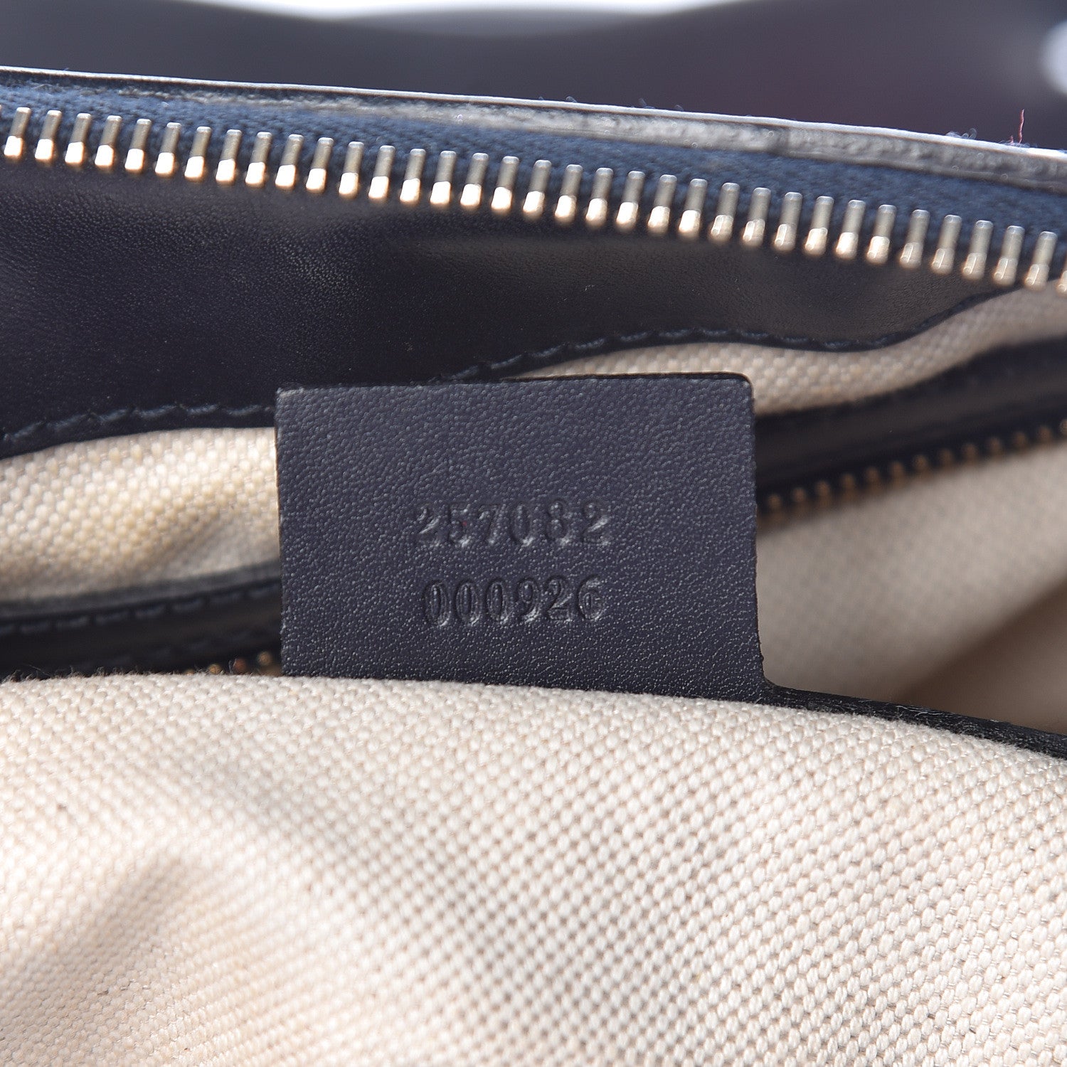 Gucci Monogram Vintage Web Medium Half Moon Hobo Navy 7 of 16