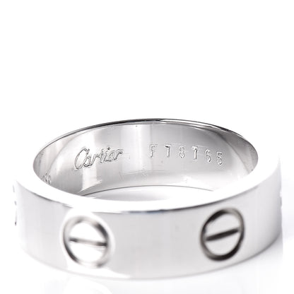 Cartier 18K White Gold 5.5mm LOVE Ring 53 6.25 4 of 4