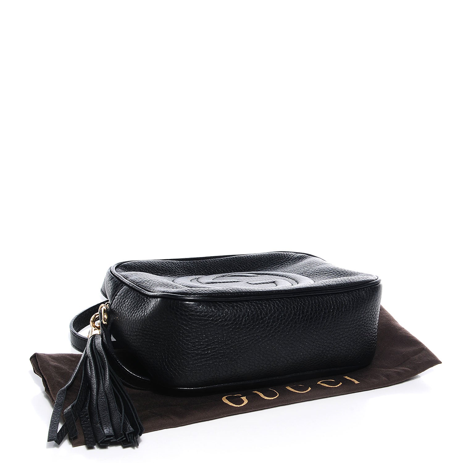 Gucci Pebbled Calfskin Small Soho Disco Bag Black 4 of 9