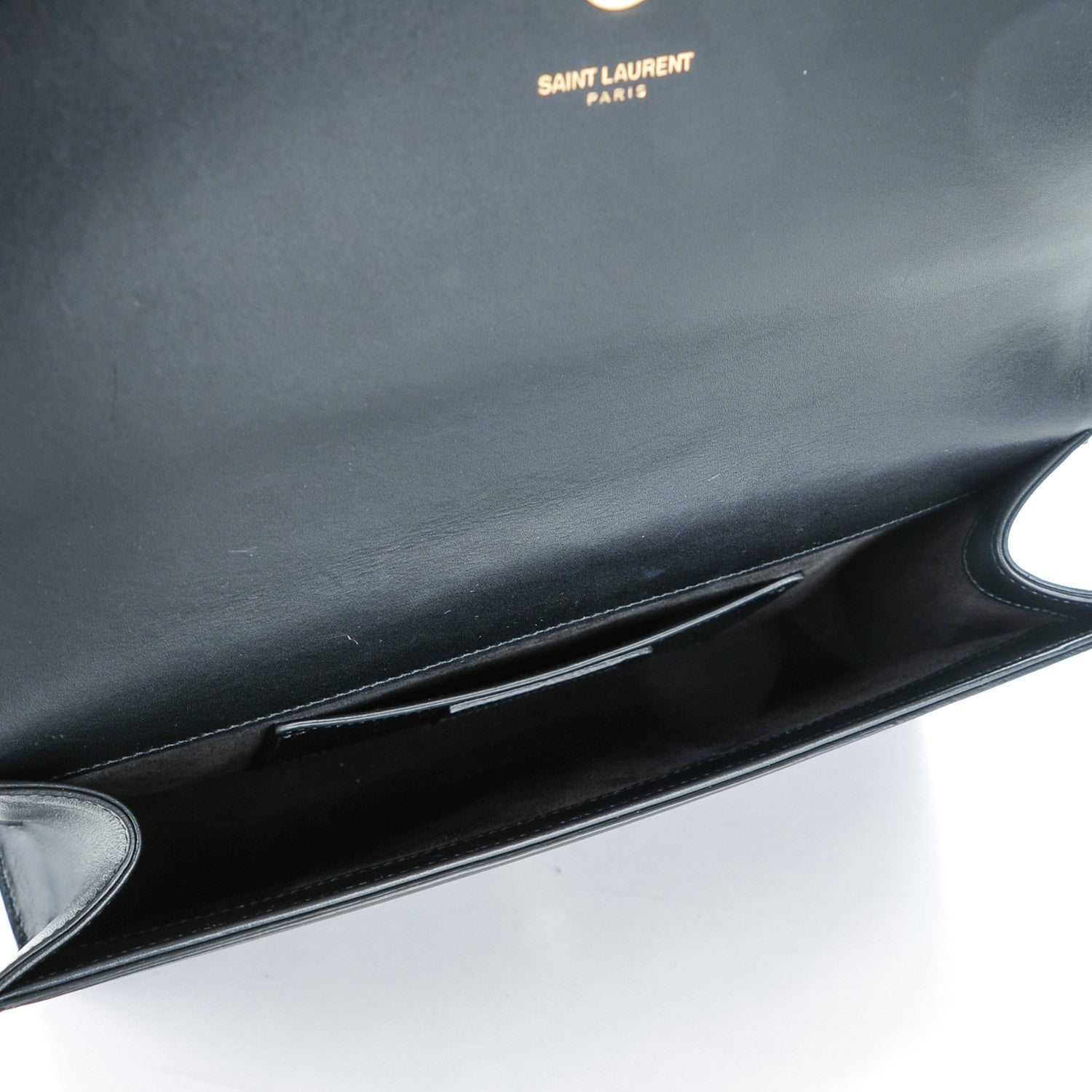 Saint Laurent Calfskin Classic Monogram Tassel Clutch Black 5 of 7