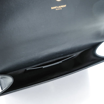 Saint Laurent Calfskin Classic Monogram Tassel Clutch Black 5 of 7