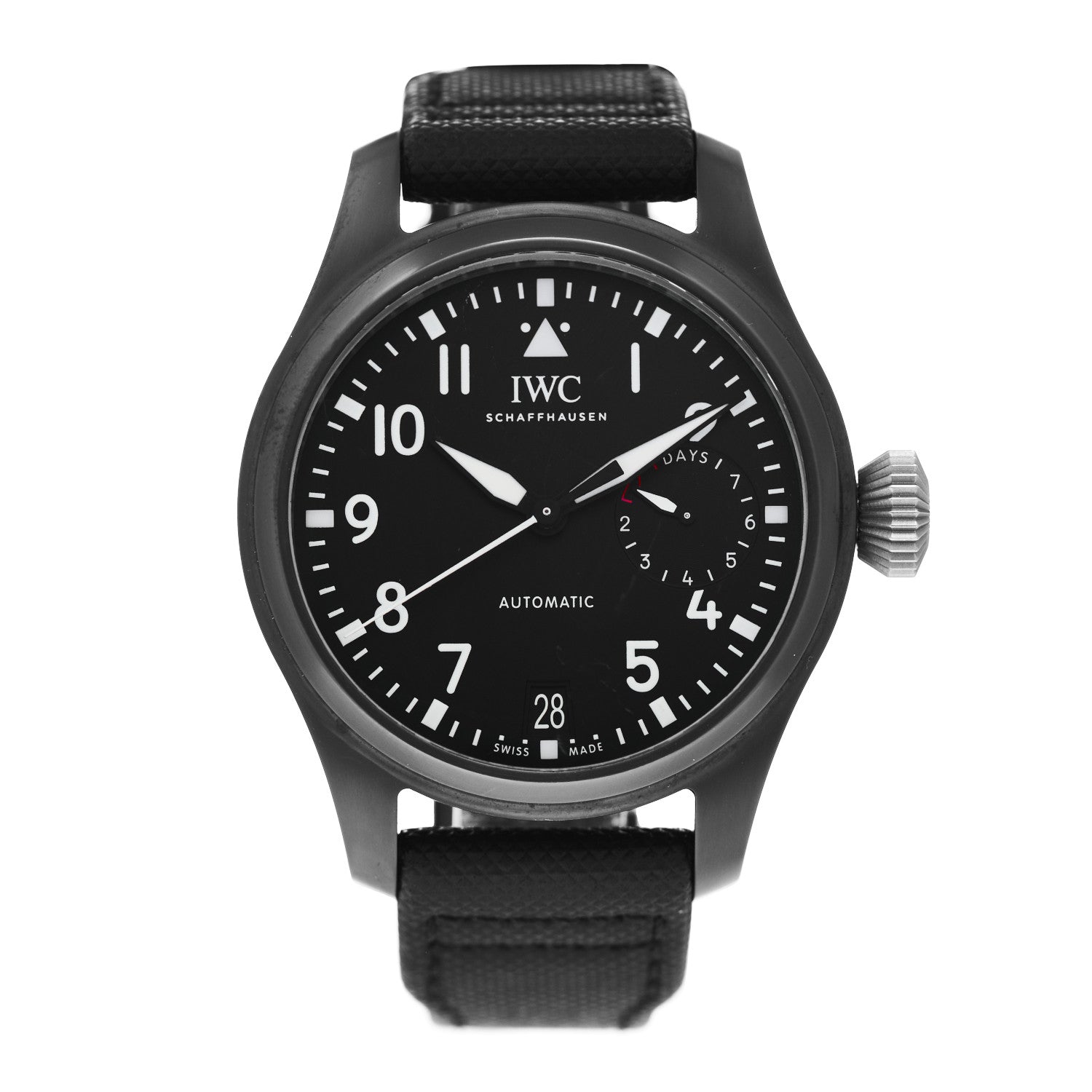 IWC Ceramic Nylon 46mm Top Gun Edition Big Pilot Automatic Watch Black IW502001 1 of 5