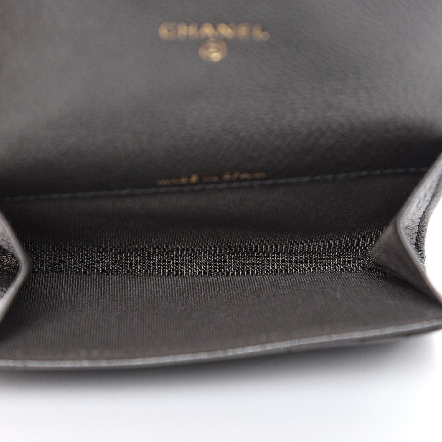 Chanel Metallic Calfskin Quilted Reissue Flap Card Holder Grey 5 of 9