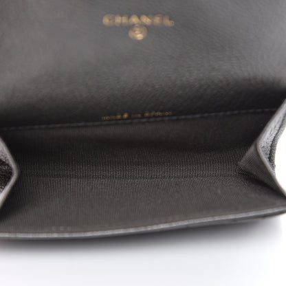 Chanel Metallic Calfskin Quilted Reissue Flap Card Holder Grey 5 of 9