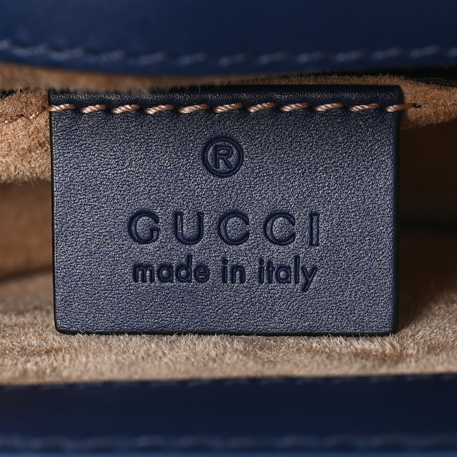 Gucci Calfskin Mini Sylvie Chain Shoulder Bag Blue Agata 6 of 11