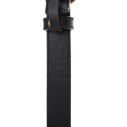 Gucci Calfskin Double G 20mm Belt 70 28 Black 3 of 5