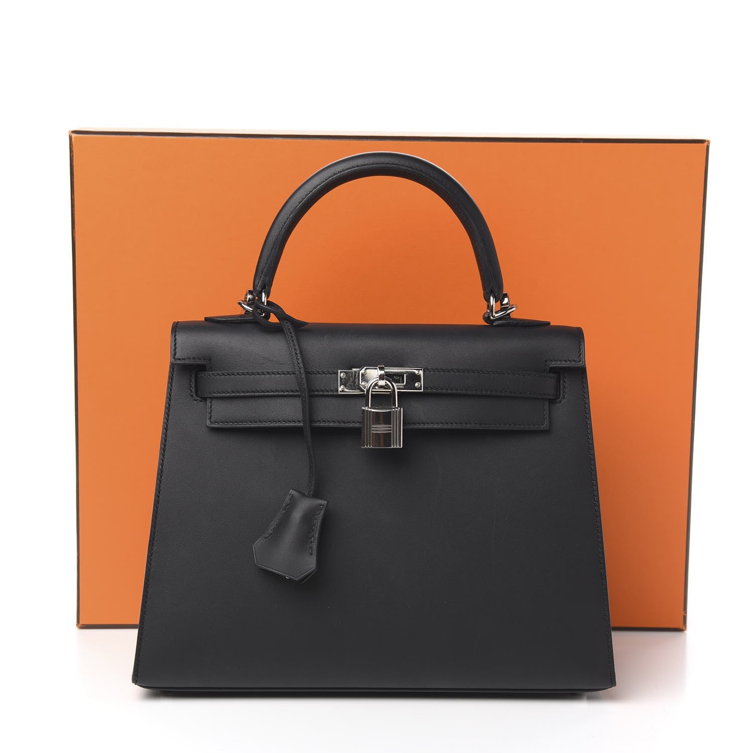 Hermes Sombrero Kelly Sellier 25 Black 12 of 12