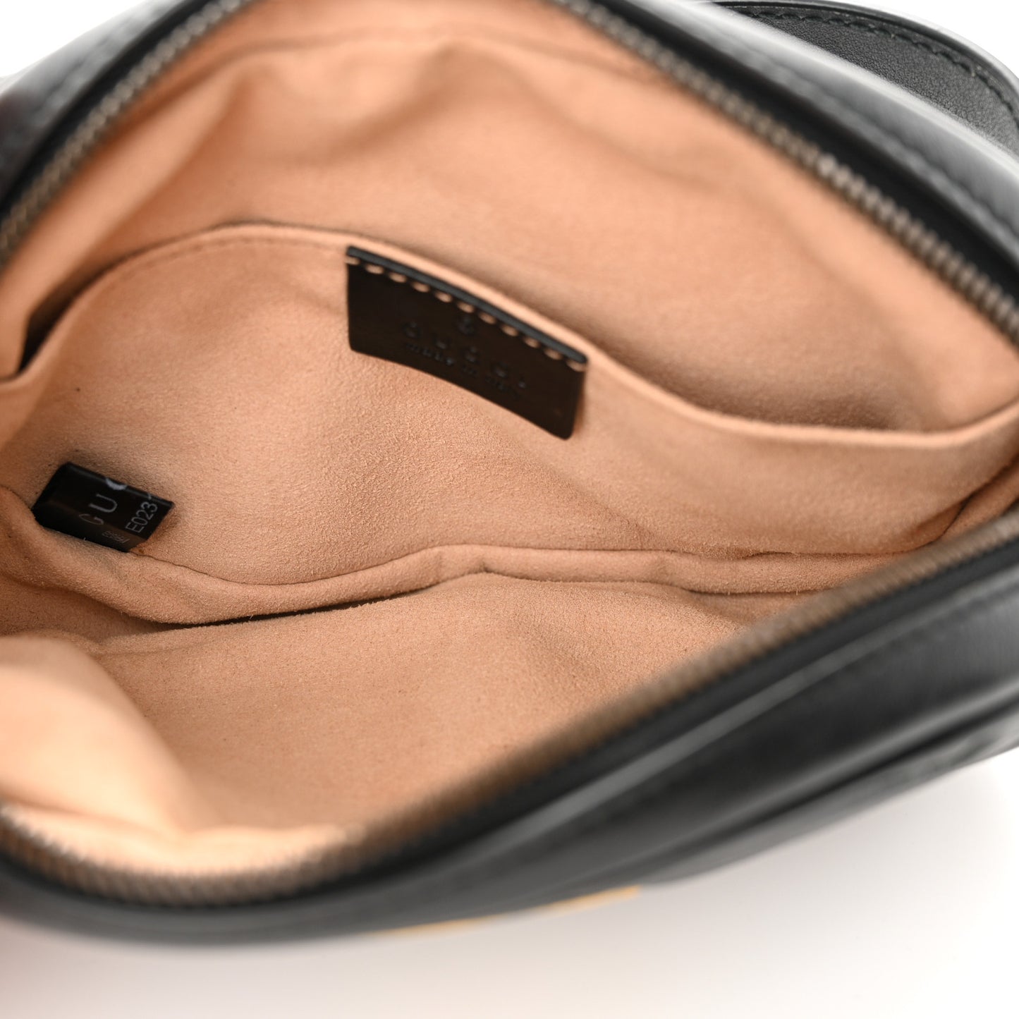Calfskin Matelasse GG Marmont Belt Bag 85 34 Black