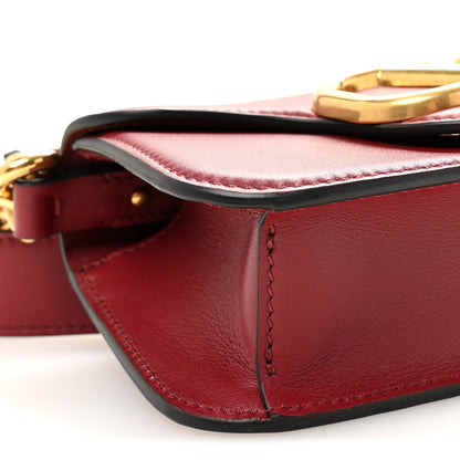 Valentino Garavani Smooth Calfskin Vlogo Mini Loco Crossbody Bag Dark Red 8 of 9
