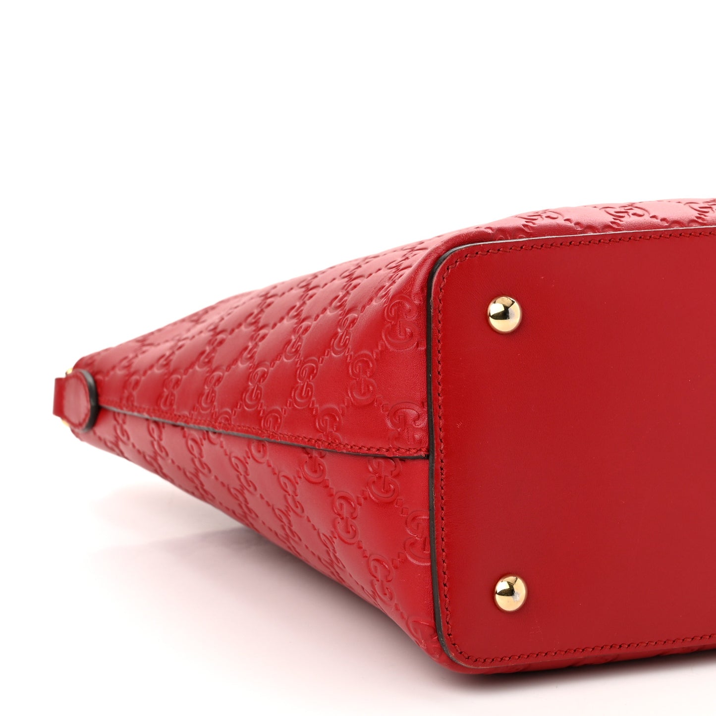 Guccissima Linea A Foldover Tote Red