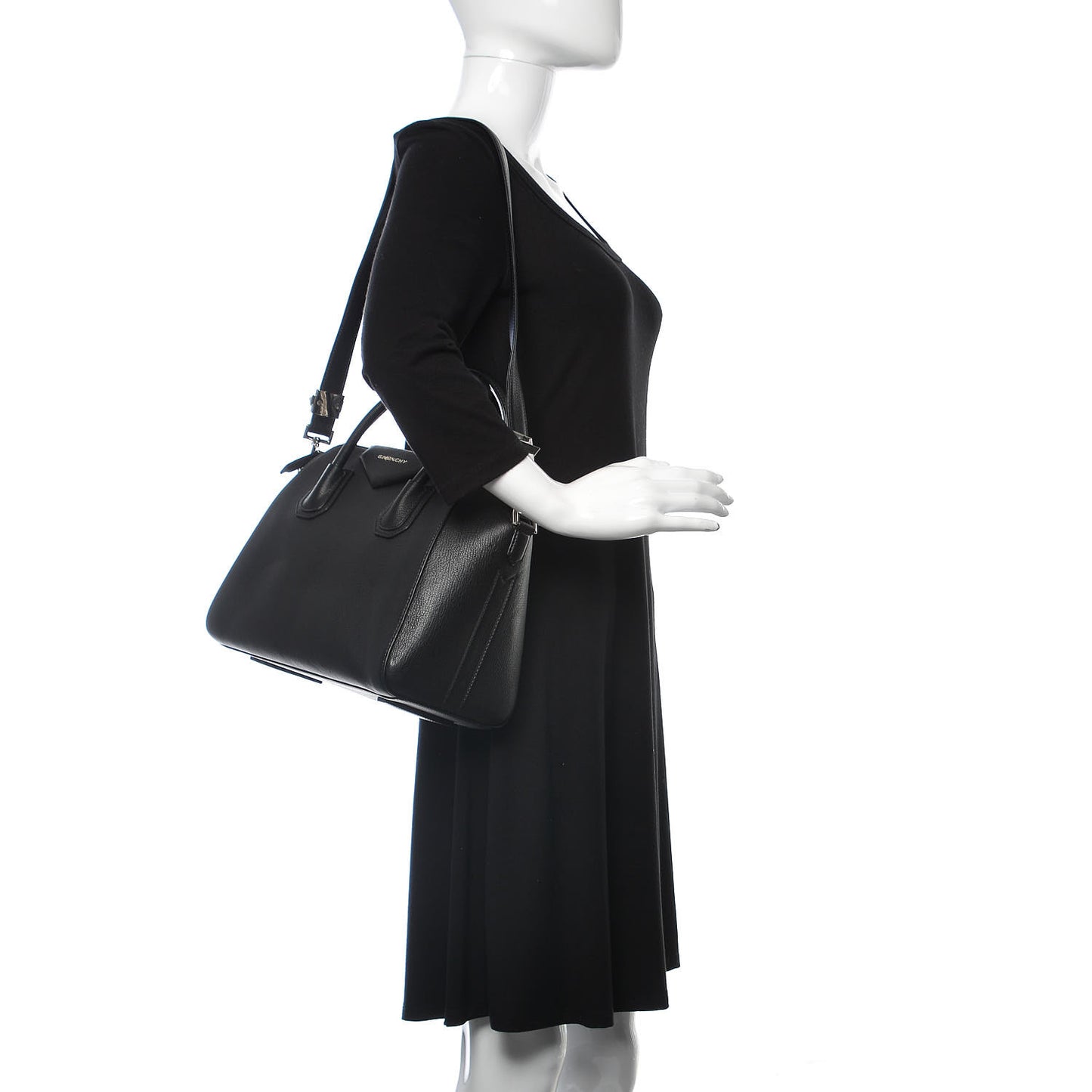 Sugar Goatskin Small Antigona Black
