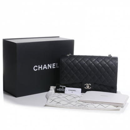 Chanel Caviar Quilted Maxi Double Flap Black 5 of 9