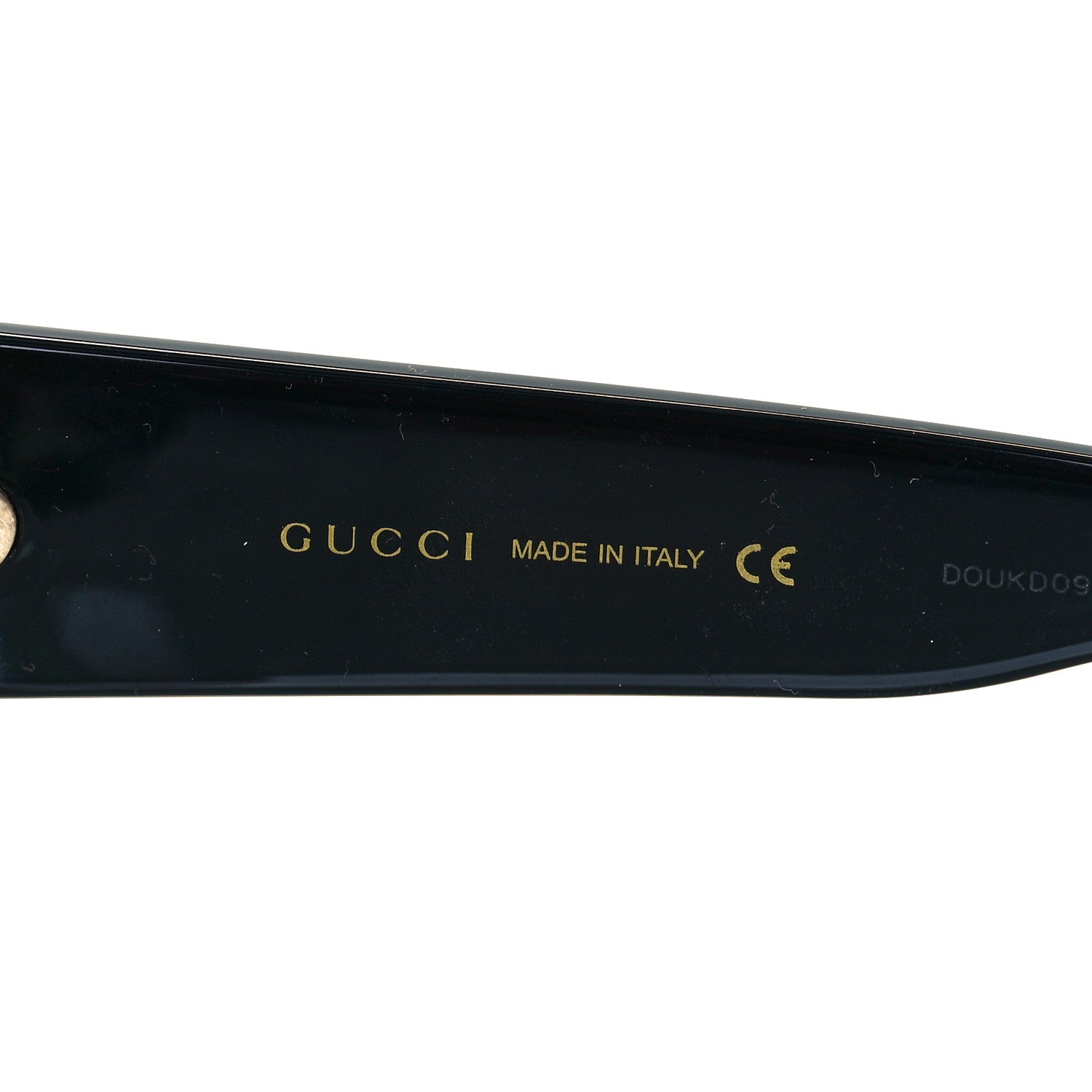 Gucci Acetate Square Frame Sunglasses GG0083S Glitter Red Black Green 3 of 6