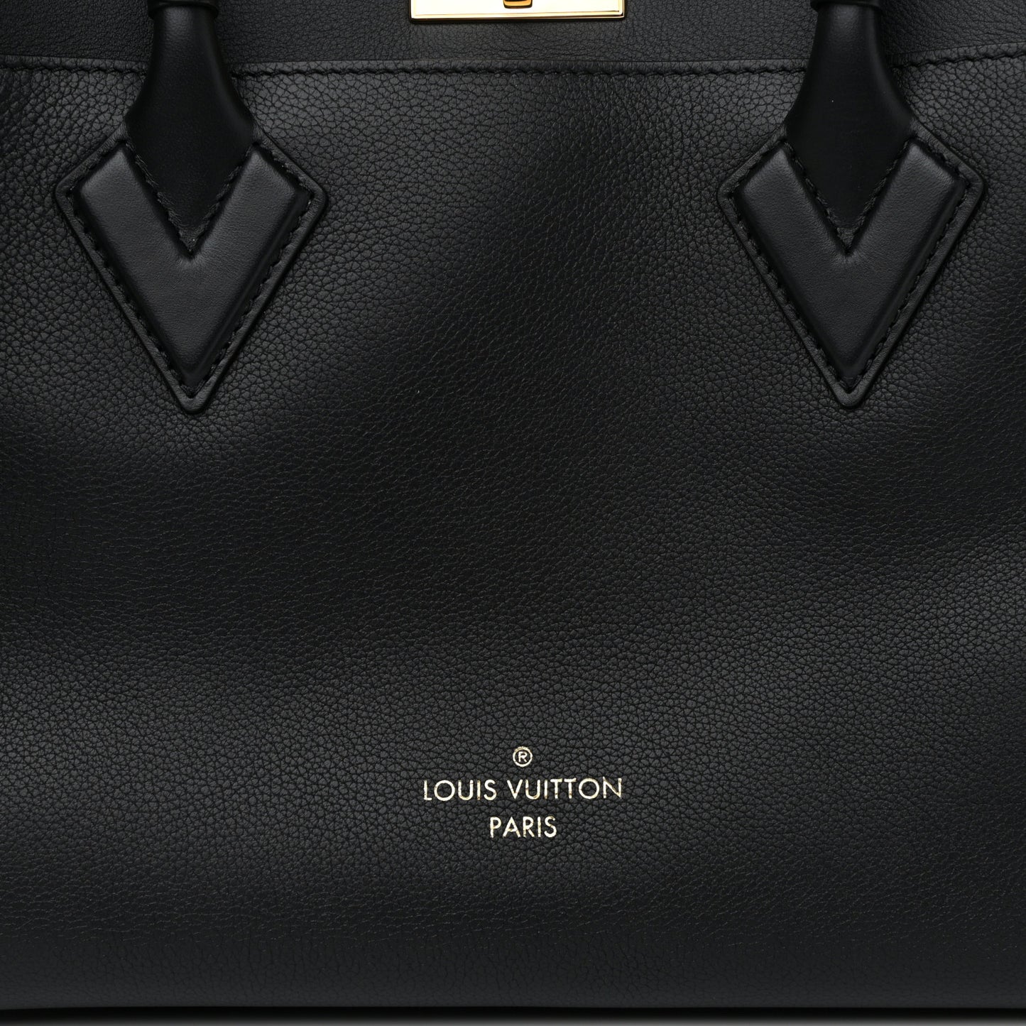 Calfskin Monogram Tufting On My Side Black