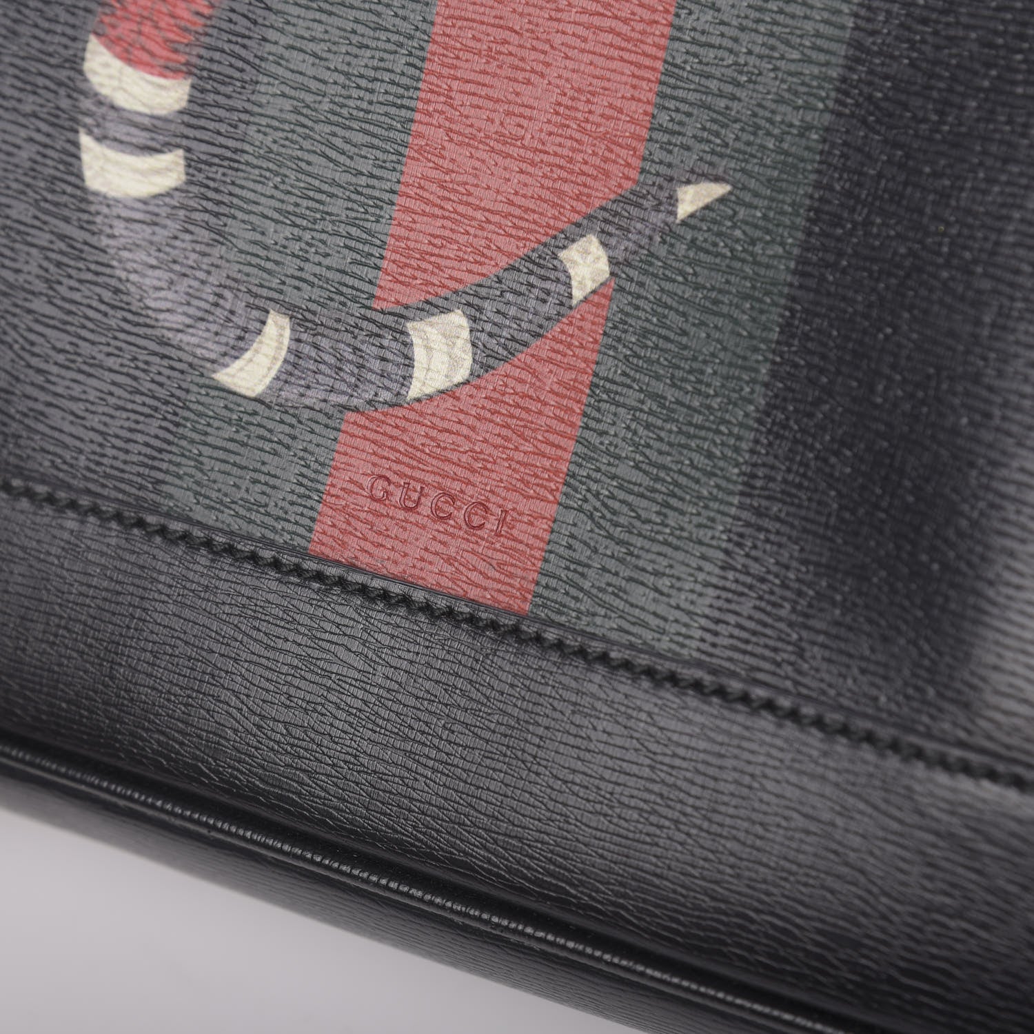 Gucci Calfskin Kingsnake Dome Backpack Black 12 of 12