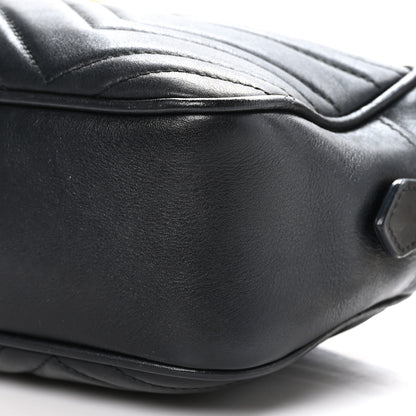 Gucci Calfskin Matelasse Small GG Marmont Chain Shoulder Bag Black 10 of 10