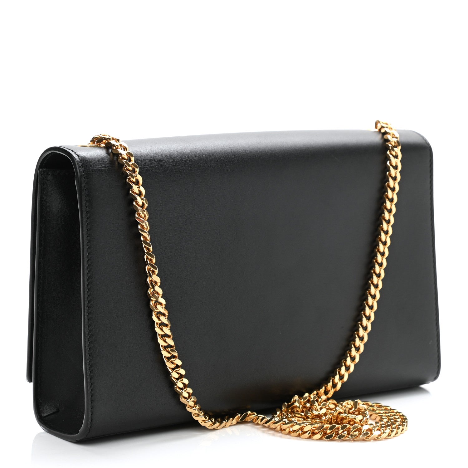 Saint Laurent Smooth Calfskin Medium Classic Monogram Kate Tassel Satchel Black 3 of 14