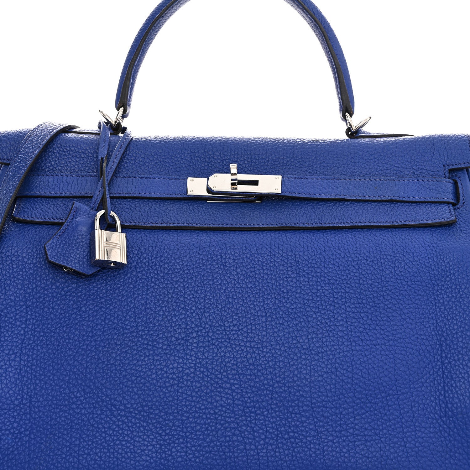 Hermes Togo Kelly Retourne 35 Bleu Electrique 8 of 15