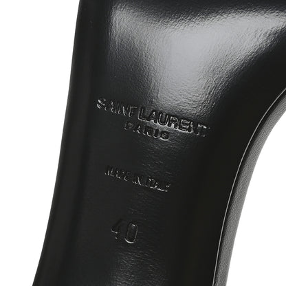 Saint Laurent Calfskin Amber 105 Ankle Strap Sandals 40 Black 7 of 9