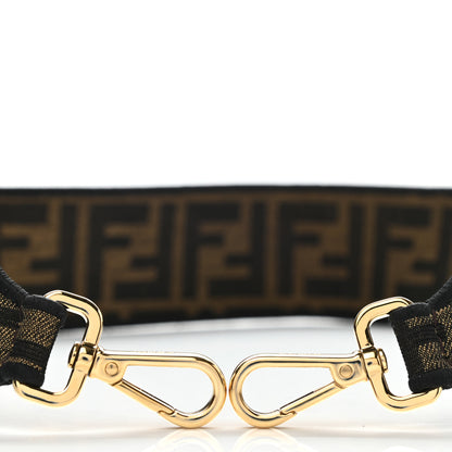 Fendi Fabric Jacquard FF 1974 Floral Embroidered Strap You Tobacco Moro Multicolor 3 of 6